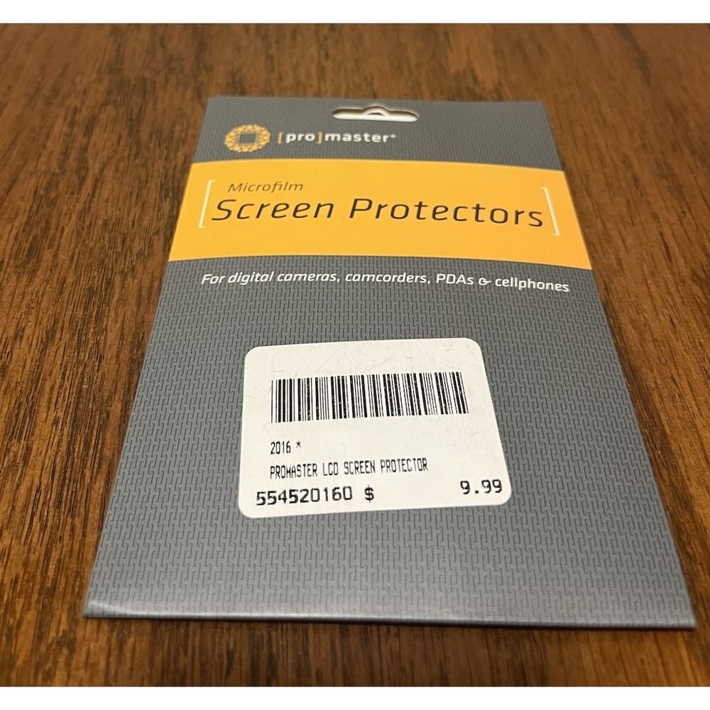 Promaster‎ Microfilm LCD Screen Protector for Digital Cameras Camcorders 2016
